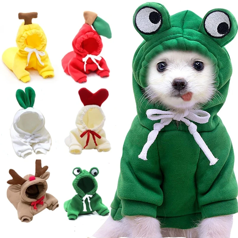 Elevate Your Pup's Cuteness Quotient with the Cozy Fruit Puppy Hoodie