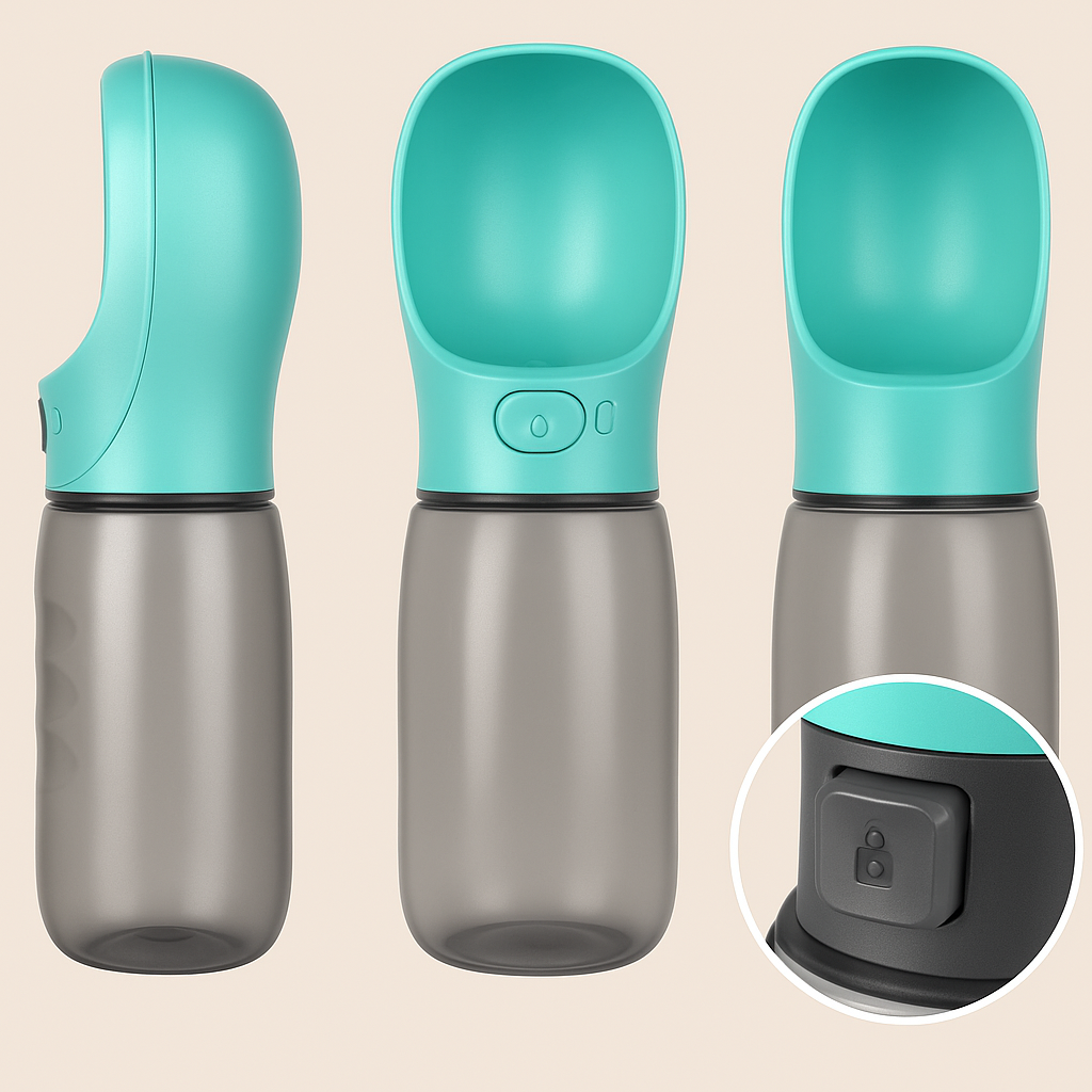 Quench Your Pet's Thirst in Style with the Deluxe Portable Pet Hydration Bottle