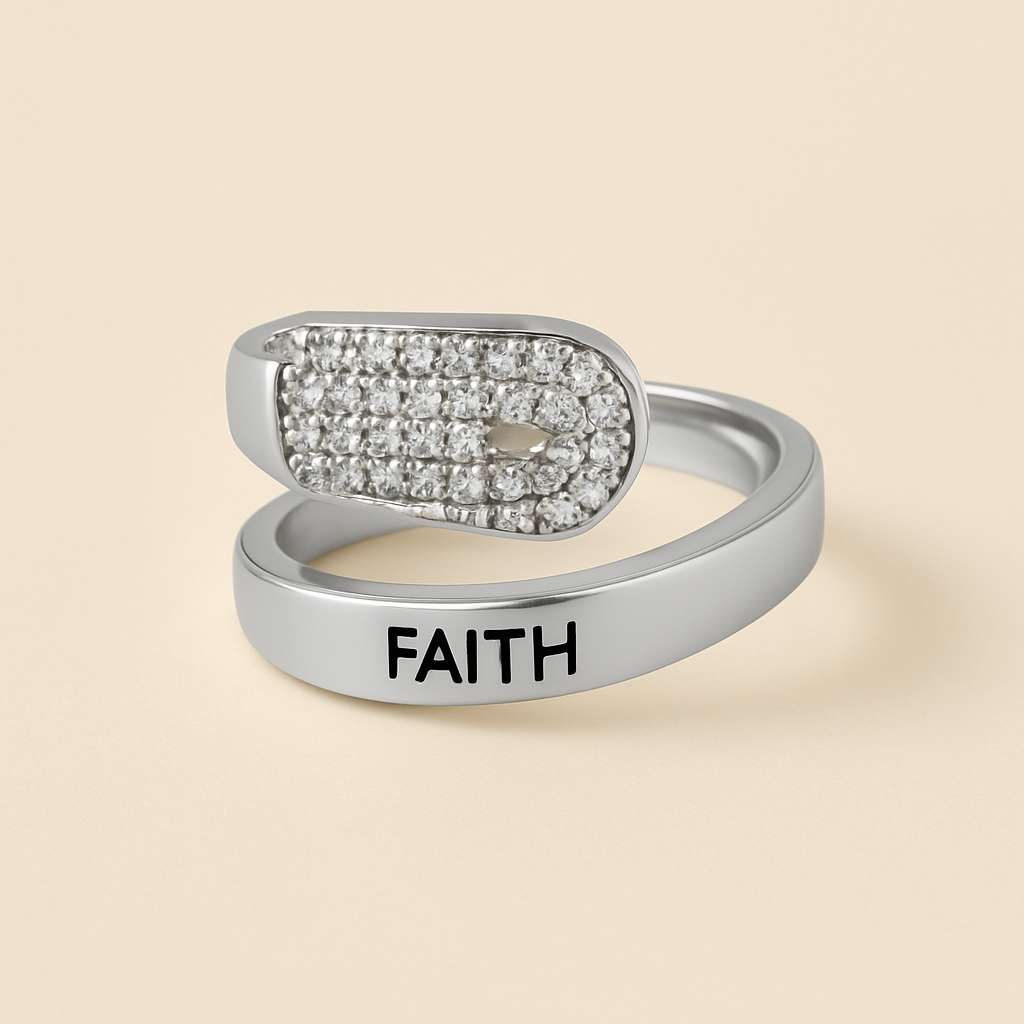 Express Your Faith in Style with the Sterling Silver Wrap Cross Ring