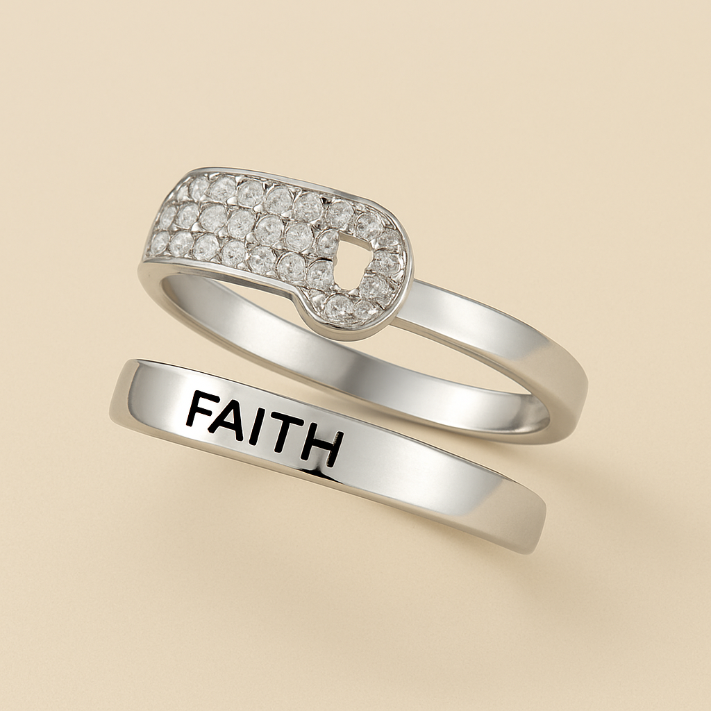 Embrace Your Faith Elegantly with Our Sterling Silver Wrap Cross Ring