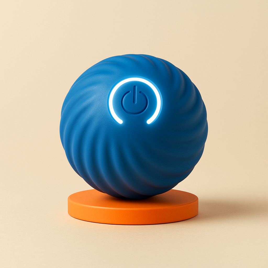 Elevate Your Dog's Playtime with Luminous Textured Training Ball
