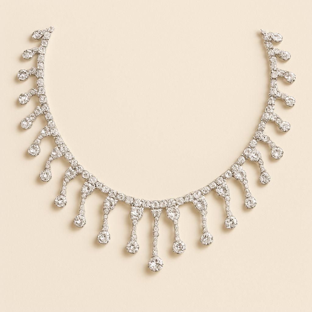 Illuminate Your Special Moments with the Crystal Teardrop Statement Necklace