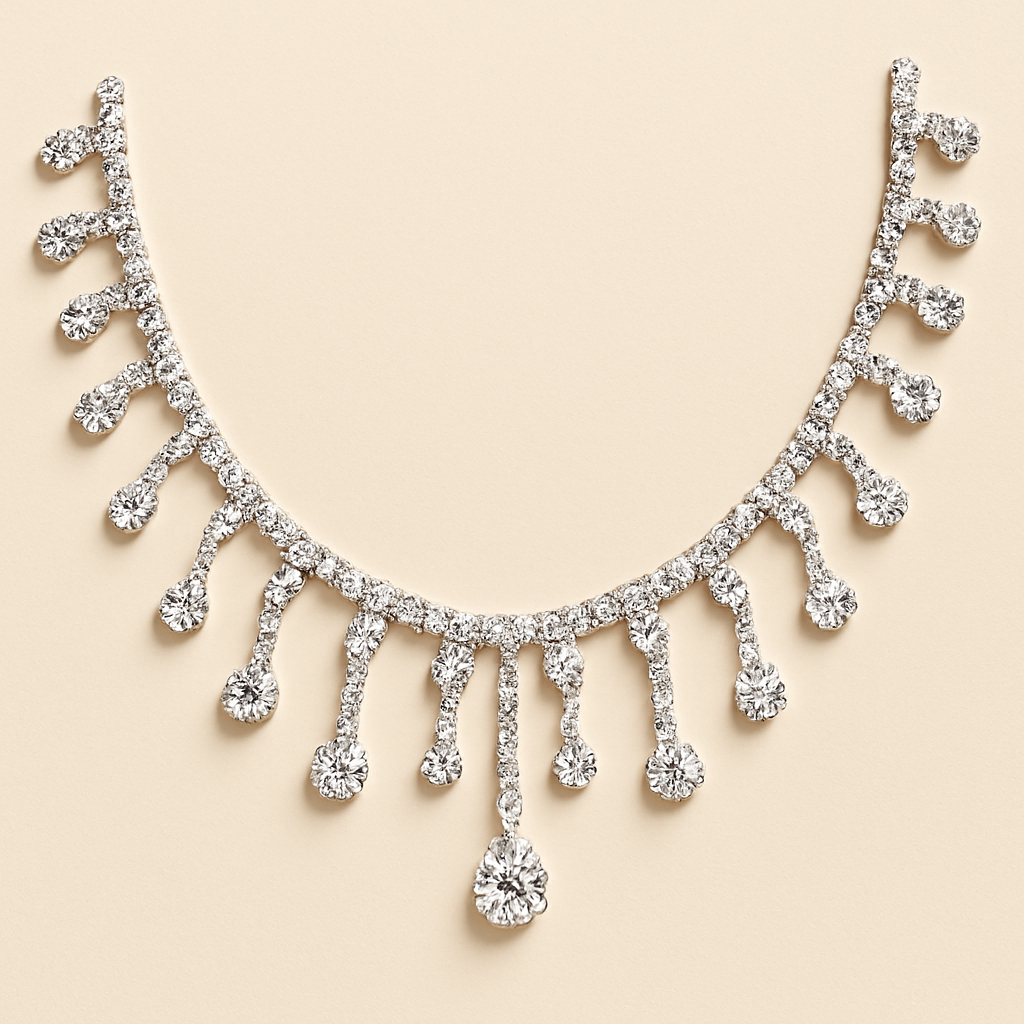 Illuminate Every Occasion with the Crystal Teardrop Statement Necklace