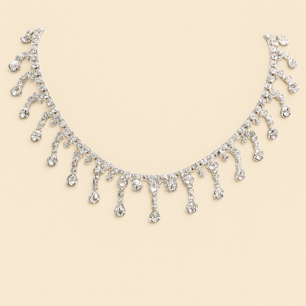 Illuminate Your Special Moments with the Crystal Teardrop Statement Necklace