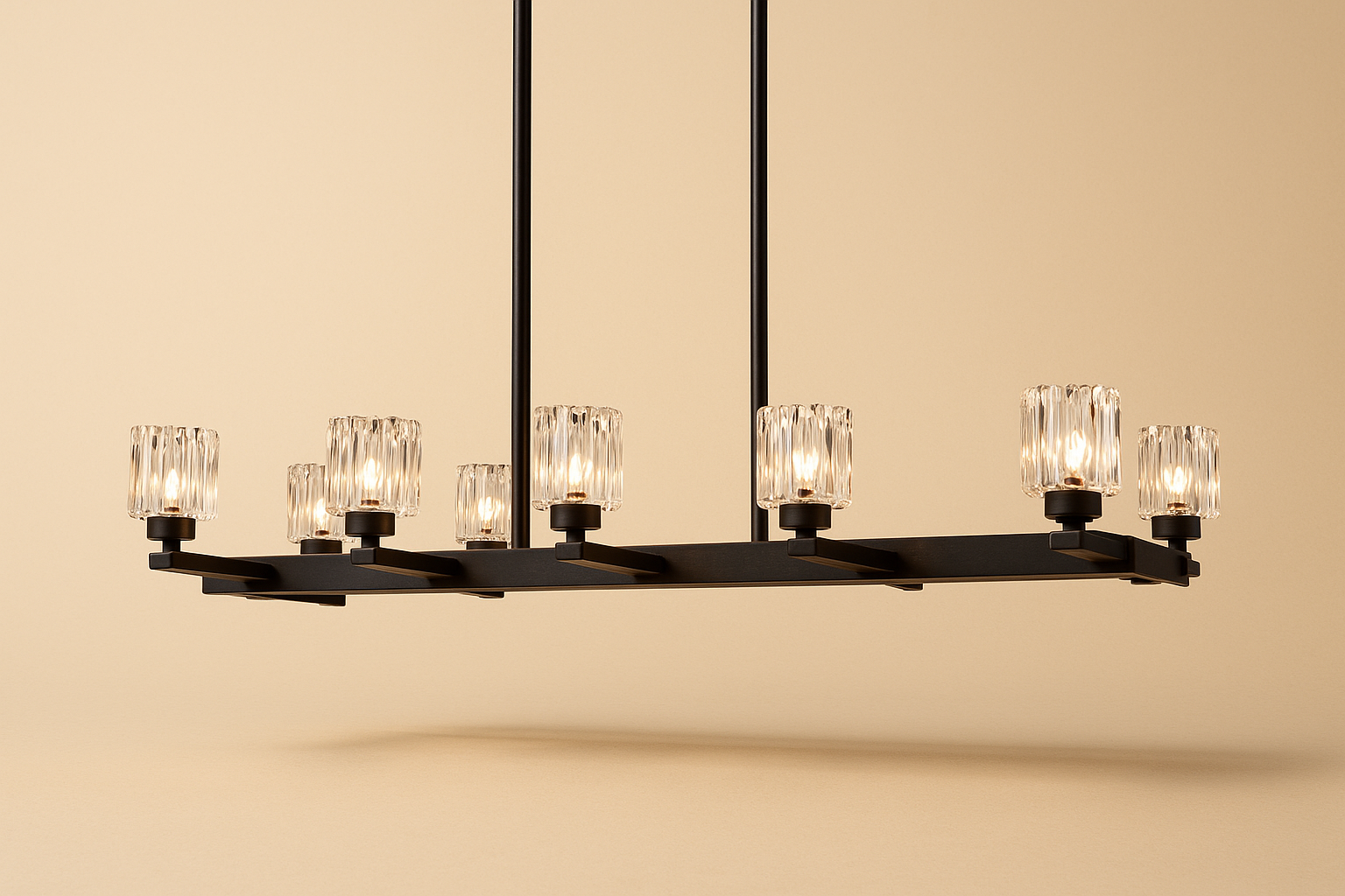 Transform Your Space with the Luxe Linear Crystal Chandelier