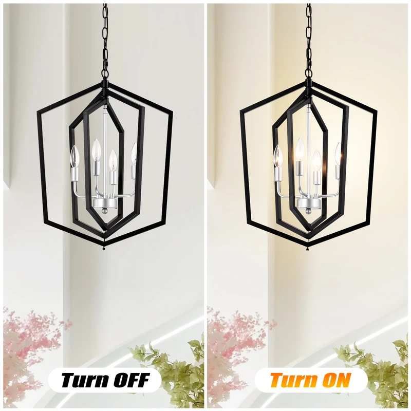 Geometric Candelabra Pendant Light - Product Image 3