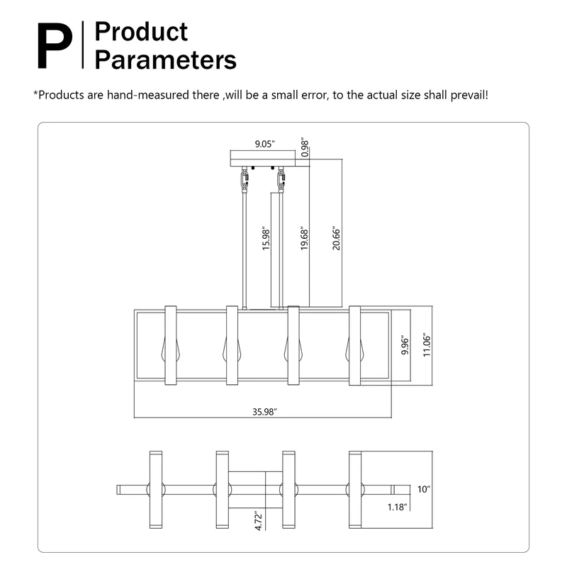 Artisan Linear Wood Pendant Light - Product Image 3